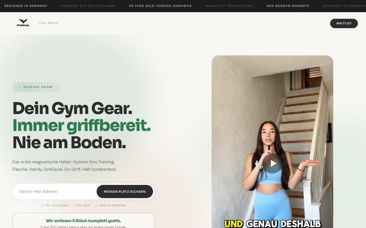 Website Forva &ndash; Desktop