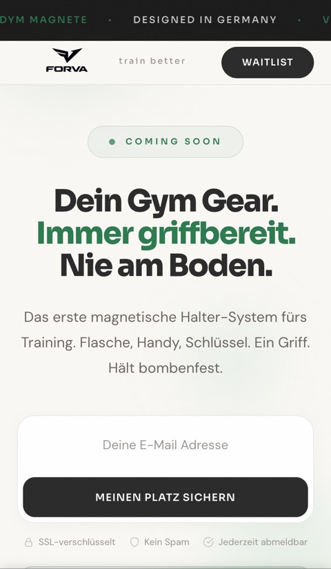 Website Forva &ndash; Tablet