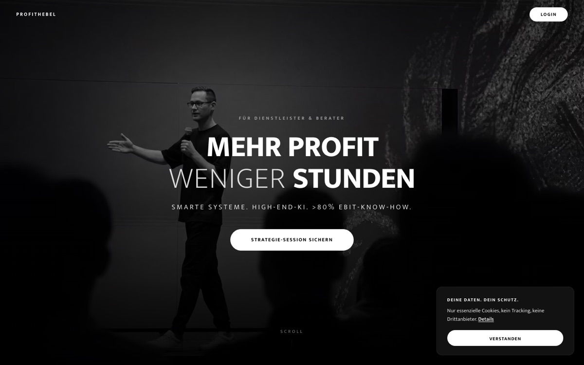 Website Profithebel &ndash; Desktop