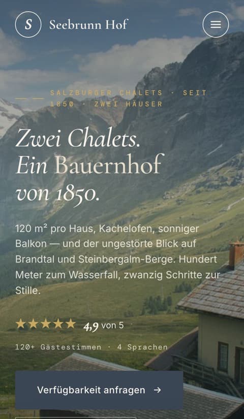 Website Seebrunn Hof