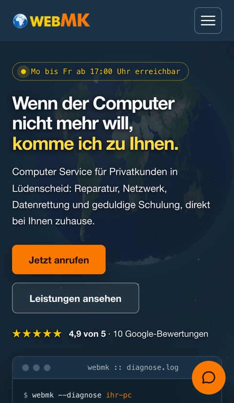 Website WebMK &ndash; Tablet