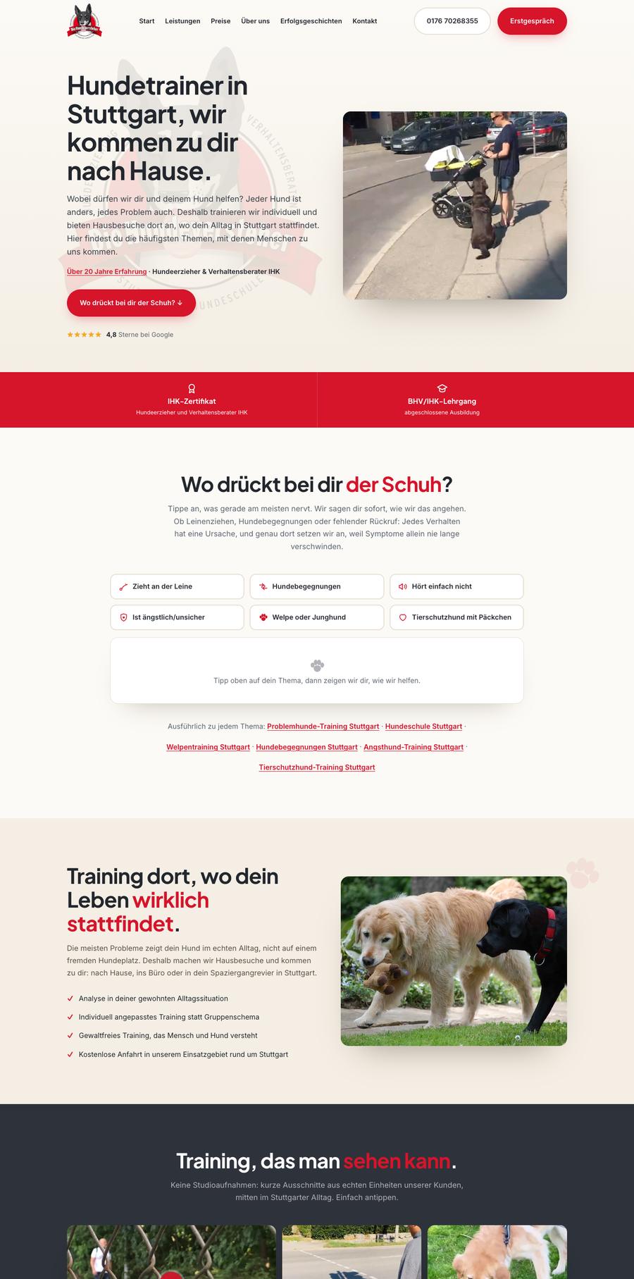 Website Die Hundeversteher, Teil 1