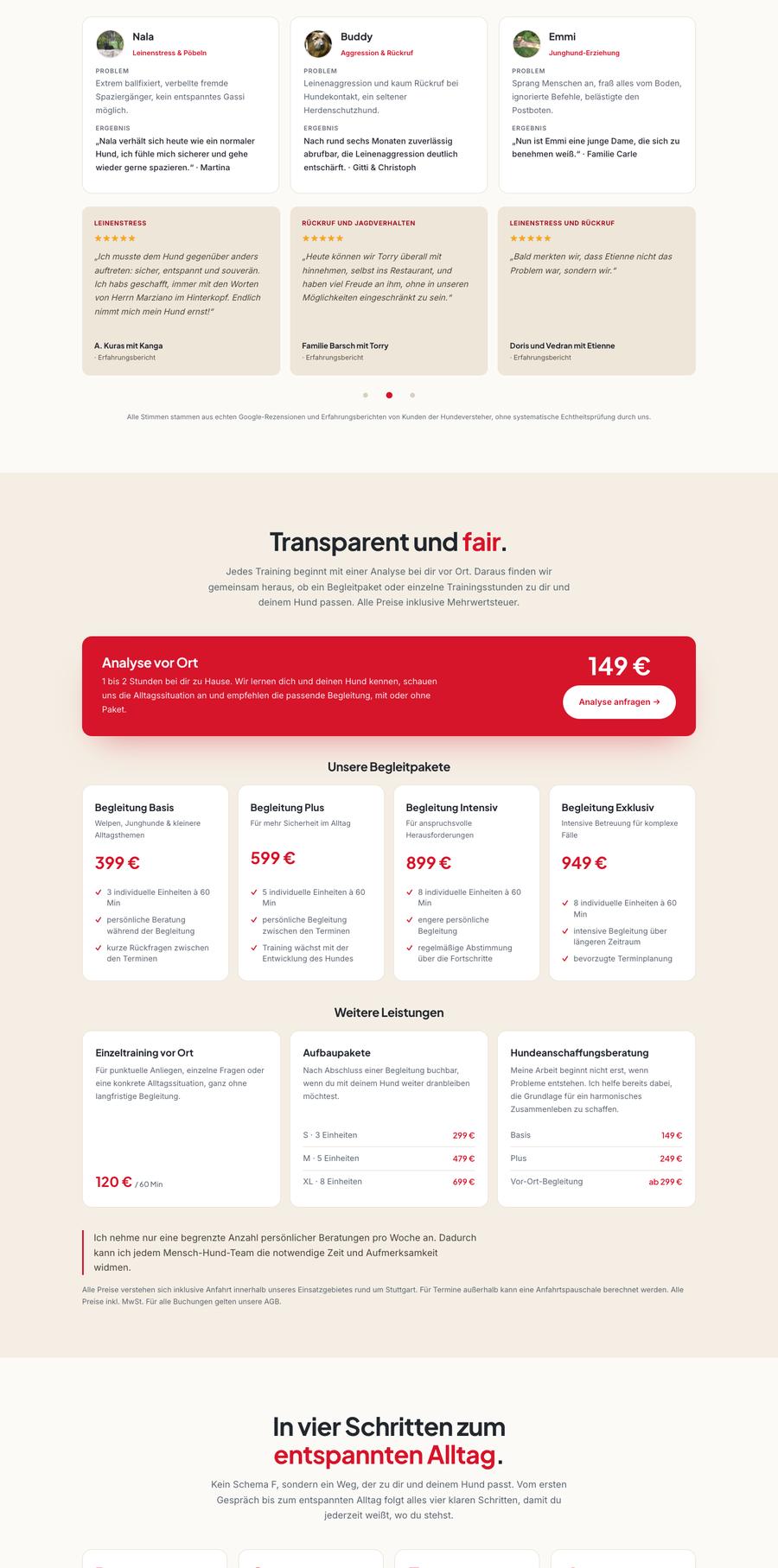 Website Die Hundeversteher, Teil 3