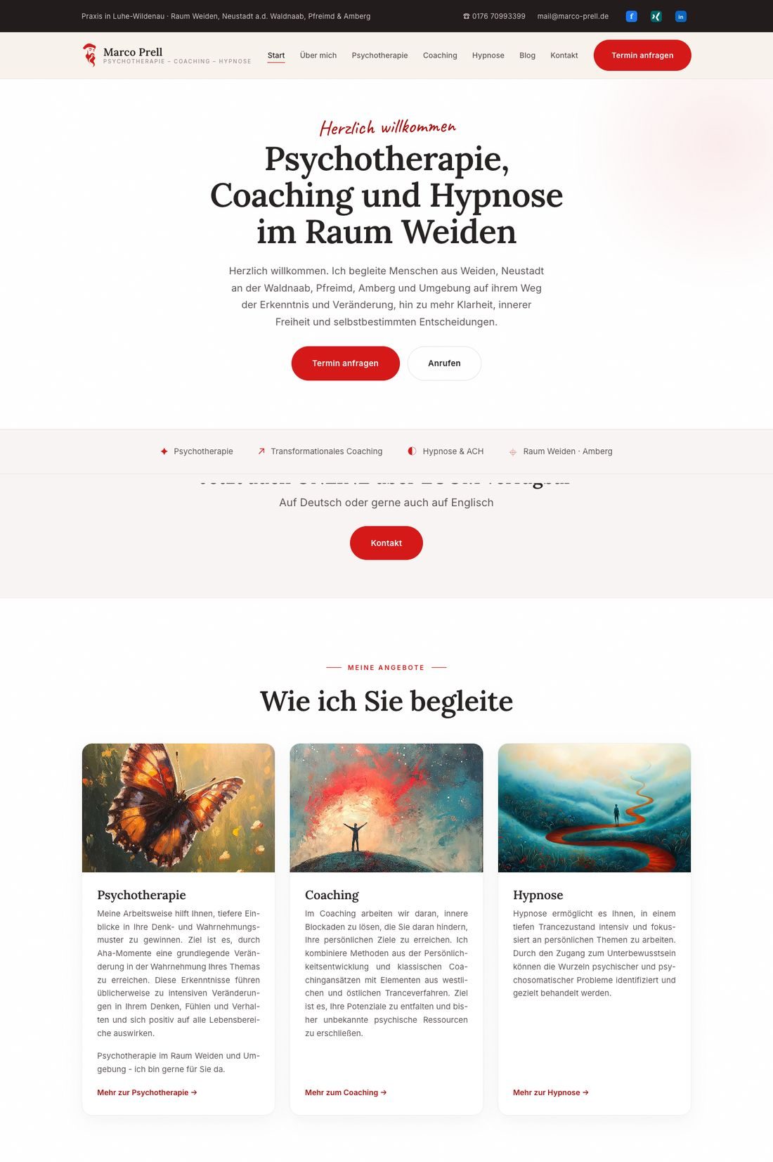 Die komplette Website von Marco Prell, Teil 1 von 2